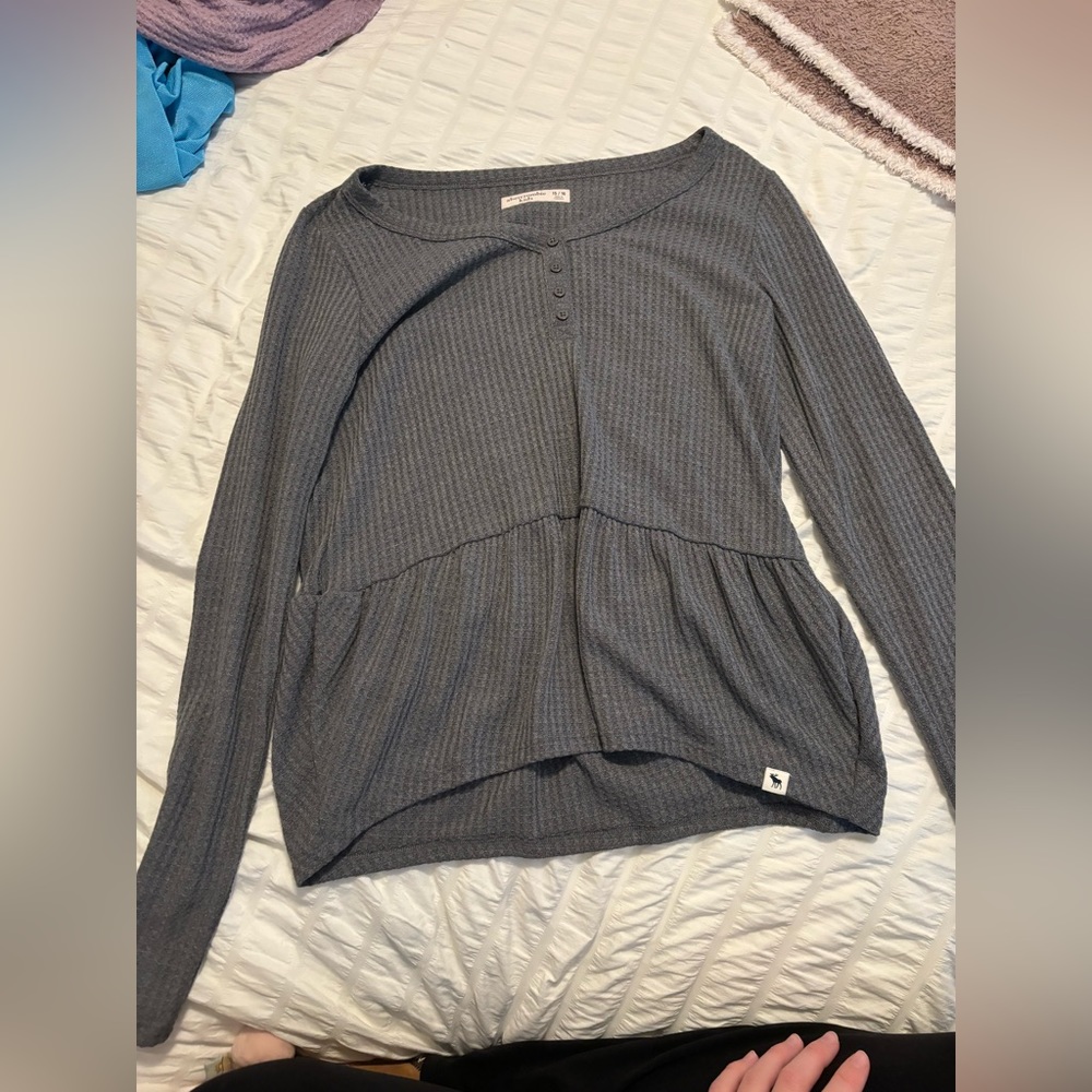 Grey Abercrombie Kids long sleeve